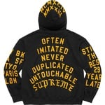 Supreme Supreme Team Flocked Hooded Sweatshirt (SS23) - Black