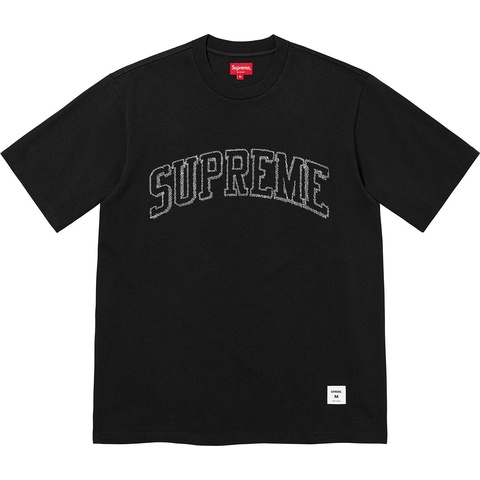 Supreme Sketch Embroidered S/S Top - Black