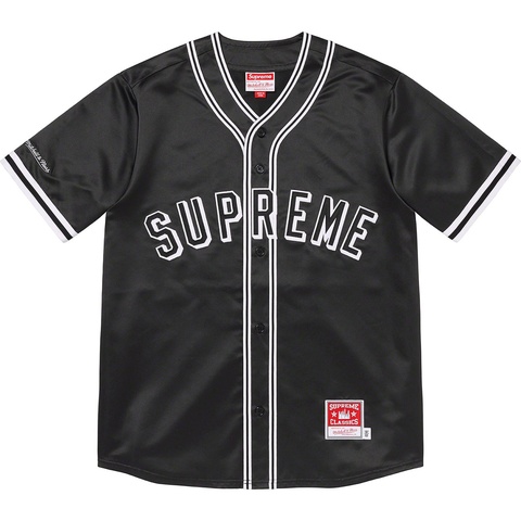 Supreme®/Mitchell & Ness® Satin Baseball Jersey - Supreme