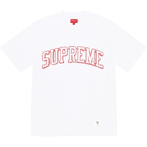 Supreme Sketch Embroidered S/S Top - White