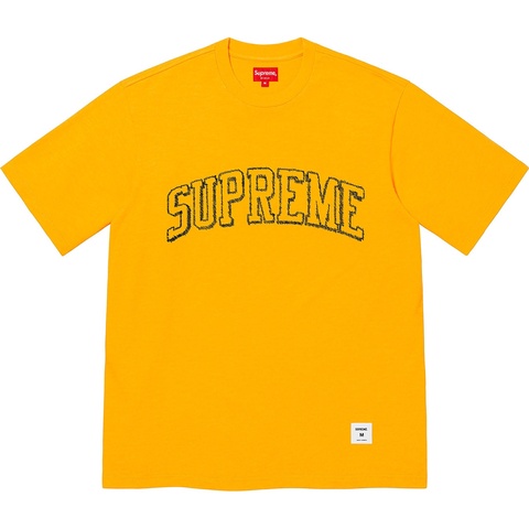 Supreme Sketch Embroidered S/S Top - Yellow