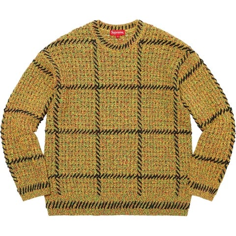 Supreme Quilt Stitch Sweater - Yellow