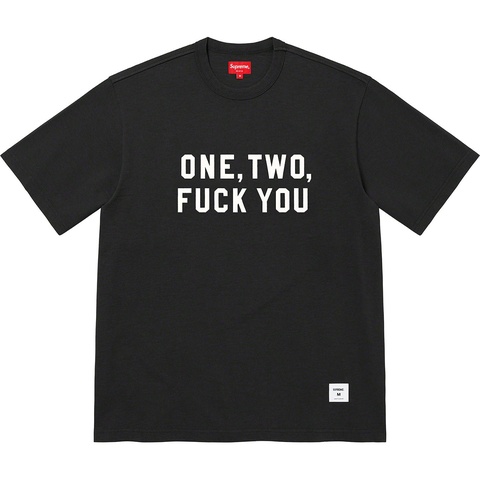 Supreme One Two Fuck You S/S Top - Black