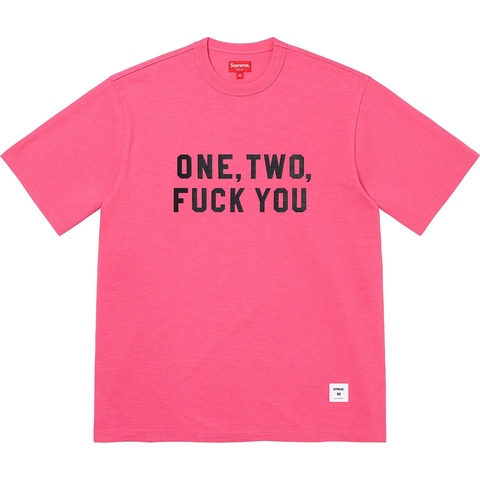 Supreme One Two Fuck You S/S Top - Pink