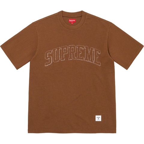 Supreme Sketch Embroidered S/S Top - Brown