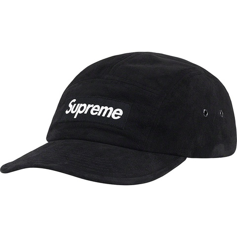 Supreme Suede Camp Cap - Black