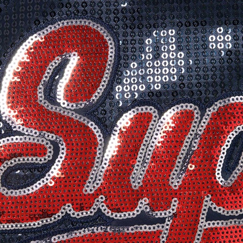 Supreme Supreme®/Mitchell & Ness® Sequin Varsity Jacket - Navy