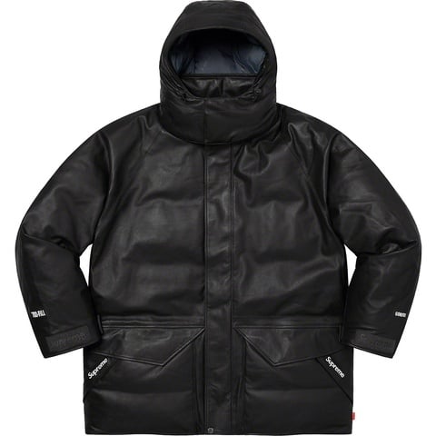 Supreme GORE-TEX Leather 700-Fill Down Parka - Black