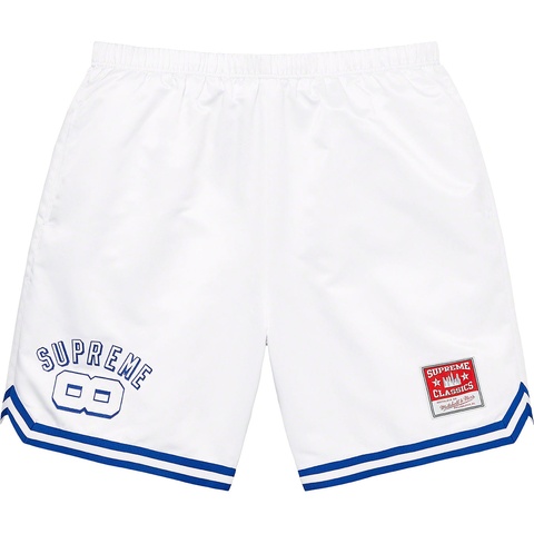 Supreme Supreme®/Mitchell & Ness® Satin Basketball Short - White
