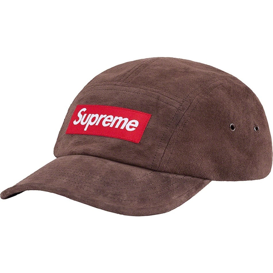 Supreme Suede Camp Cap (SS23) - Brown - $68