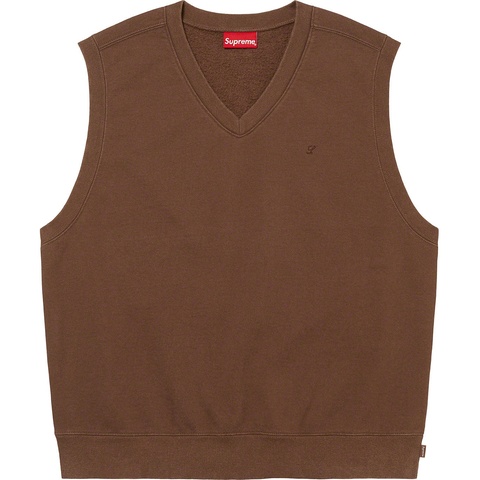 Supreme Sweatshirt Vest - Brown