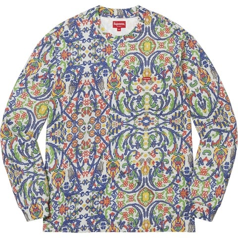 Supreme Small Box L/S Tee - Tapestry