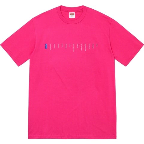 Supreme Location Tee - Pink