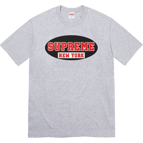 Supreme New York Tee - Heather Grey