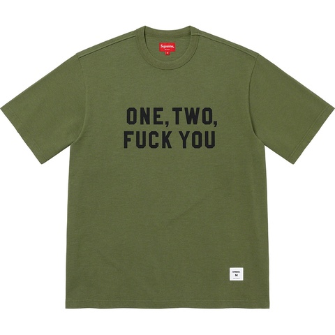Supreme One Two Fuck You S/S Top - Olive