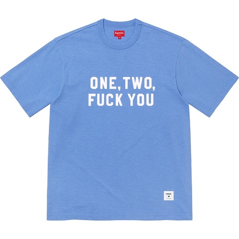 Supreme One Two Fuck You S/S Top - Royal