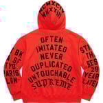 Supreme Supreme Team Flocked Hooded Sweatshirt (SS23) - Bright Red
