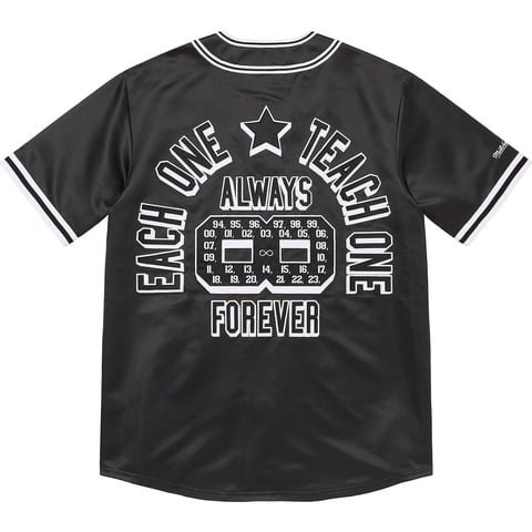 Supreme Supreme®/Mitchell & Ness® Satin Baseball Jersey - Black
