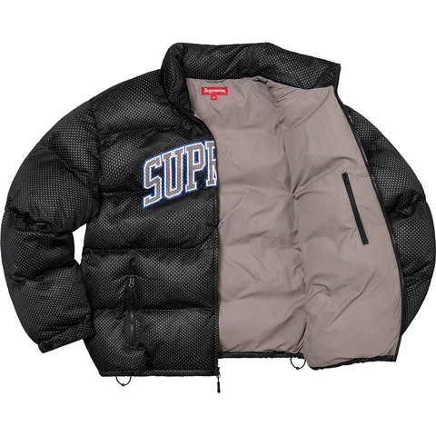Supreme Mesh Jersey Puffer Jacket - Black