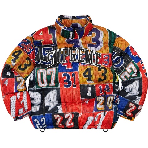 Supreme Mesh Jersey Puffer Jacket - Multicolor