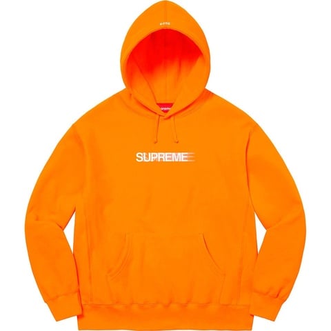 Supreme Motion Logo Hooded Sweatshirt - Orange