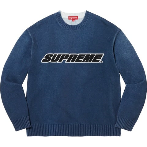 Printed Washed Sweater - spring/summer 2023 - Supreme