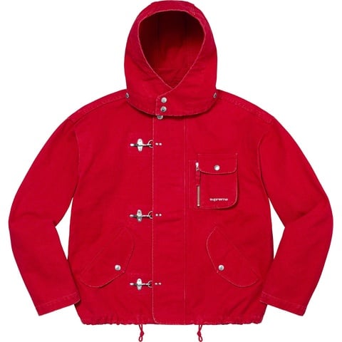 Supreme Canvas Clip Jacket - Red