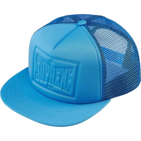 Supreme Stamped Mesh Back 5-Panel - Light Blue