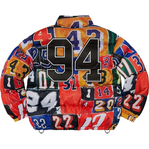 Supreme Mesh Jersey Puffer Jacket - Multicolor