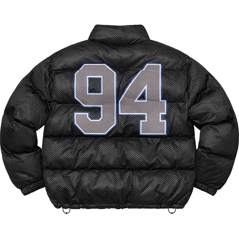 Supreme Mesh Jersey Puffer Jacket - Black