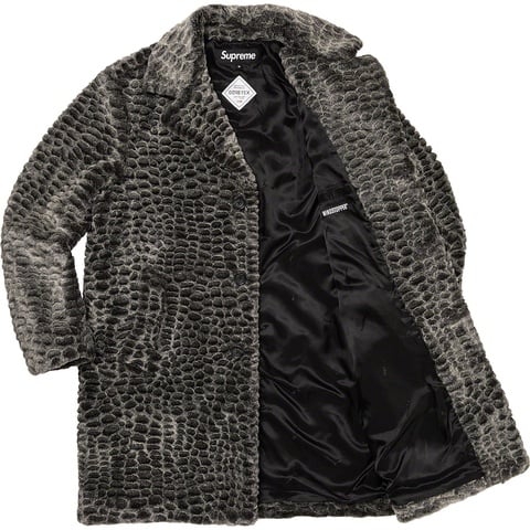 Croc Faux Fur Overcoat - spring/summer 2023 - Supreme