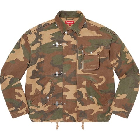 Supreme Canvas Clip Jacket - Tan Camo
