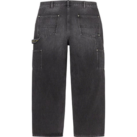 Supreme Double Knee Painter Pant - Washed Black