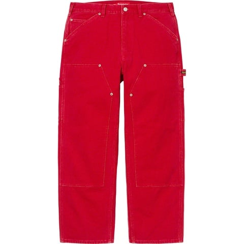 Supreme Double Knee Painter Pant - Red