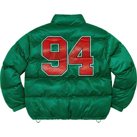 Supreme Mesh Jersey Puffer Jacket - Green