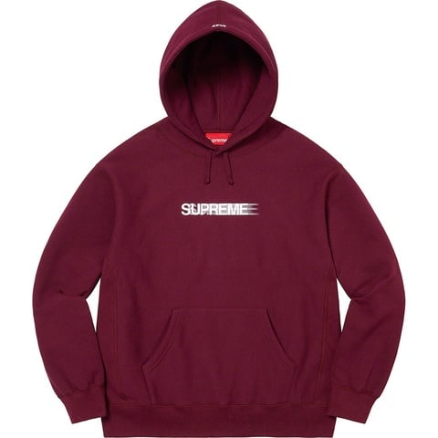 Supreme Motion Logo Hooded Lサイズ バーガンディ Motion Logo Hooded Sweatshirt - spring/summer 2023 - Supreme