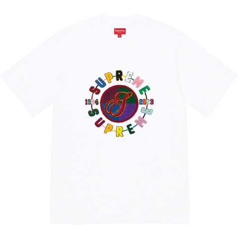 Supreme Chenille Crest S/S Top - White