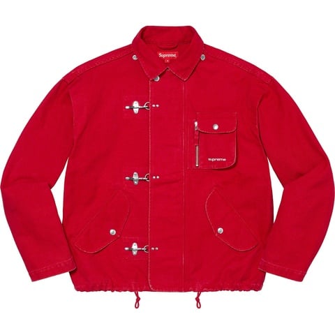 Supreme Canvas Clip Jacket - Red