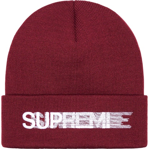 Supreme Motion Logo Beanie - Burgundy