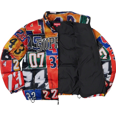 Supreme Mesh Jersey Puffer Jacket - Multicolor