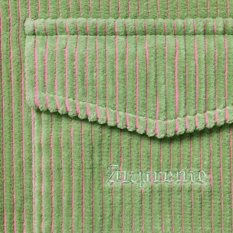 Supreme 2-Tone Corduroy Zip Up Shirt - Green
