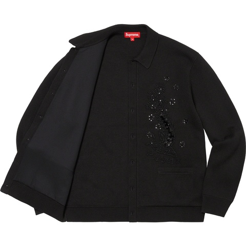 Beaded Appliqué Cardigan - spring/summer 2023 - Supreme