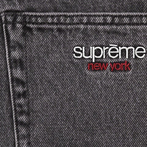 Supreme Baggy Jean - Washed Black
