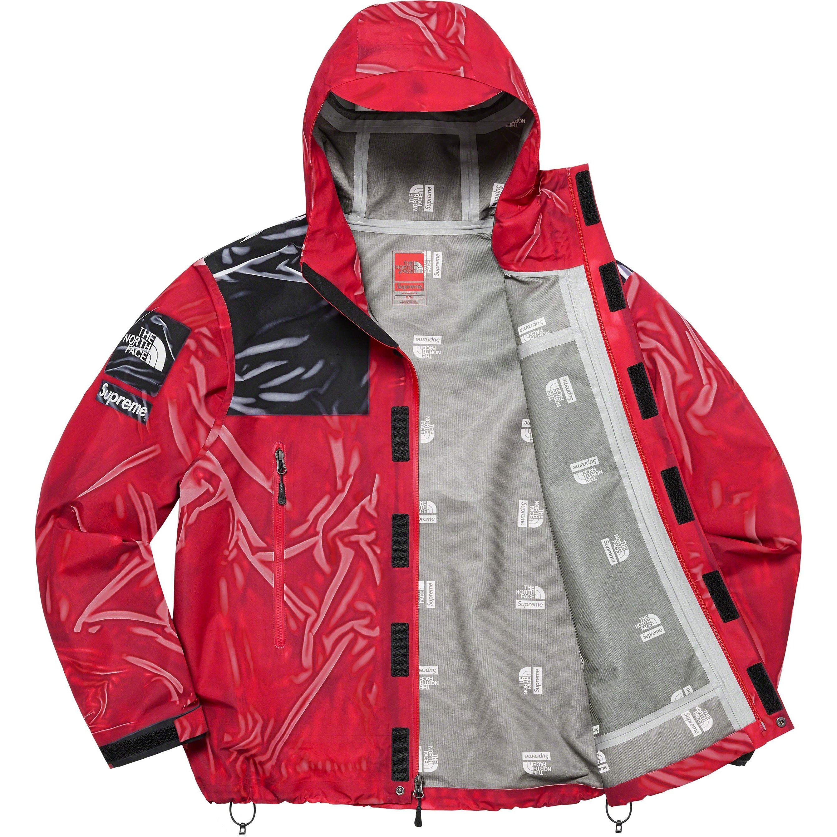 Supreme Supreme The North Face Trompe L’oeil Printed Taped Seam Shell Jacket (SS23) - Red - $398
