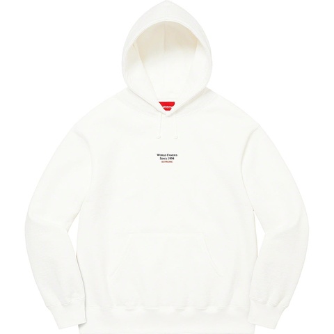 Supreme World Famous Micro Hooded Sweatshirt - White