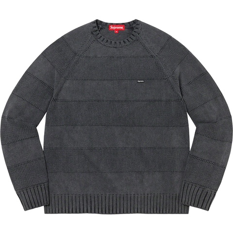 Supreme Small Box Stripe Sweater - Black