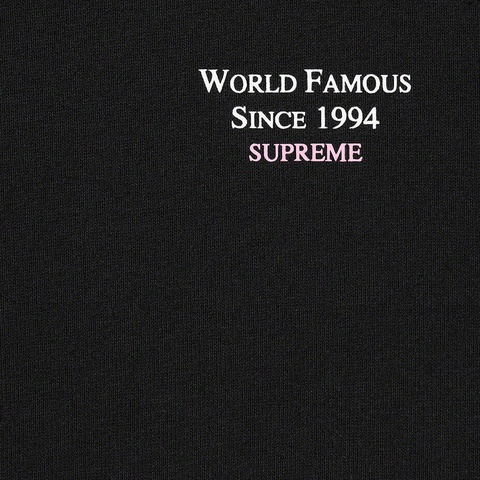 Supreme World Famous Micro Hooded Sweatshirt - Black