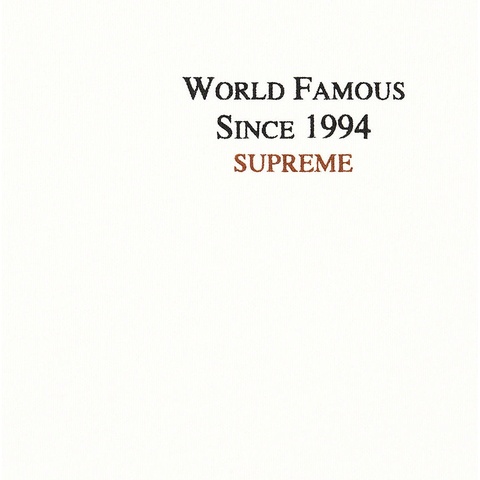 Supreme World Famous Micro Hooded Sweatshirt - White