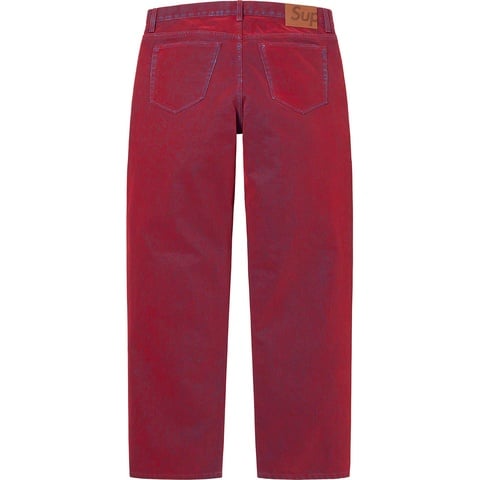 Supreme Flocked Regular Jean - Red