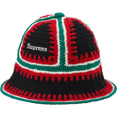 Supreme Crochet Edge Bell Hat - Black